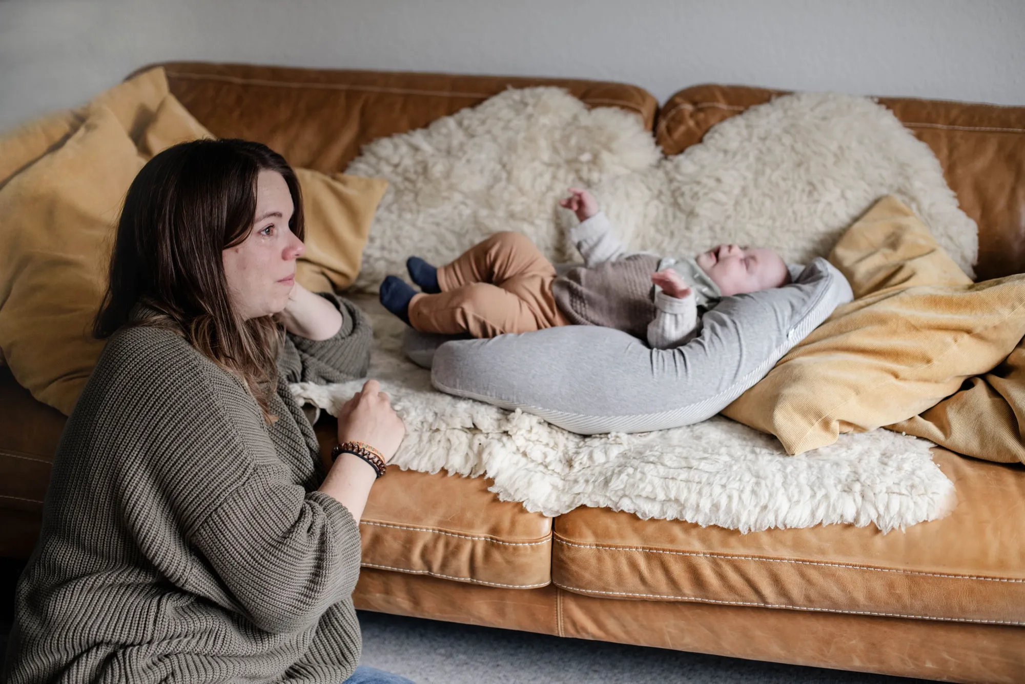 Nicht nur Babyglück: Viele Eltern kämpfen nach der Geburt mit einer postpartalen Depression.